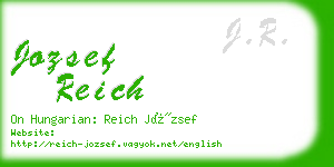 jozsef reich business card